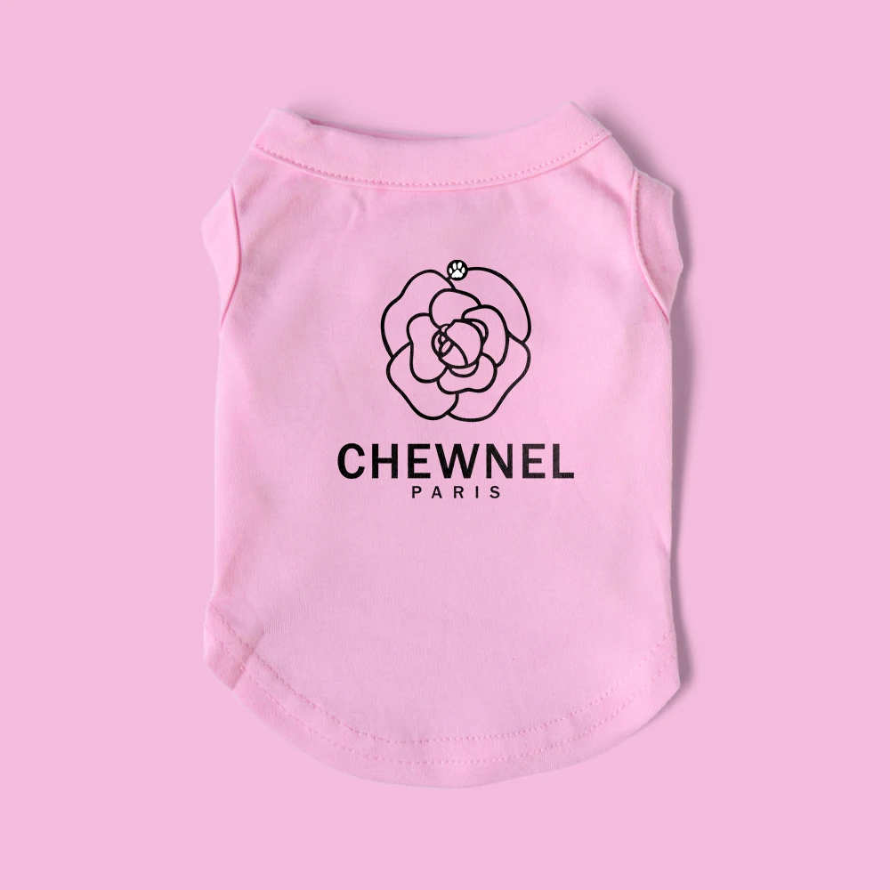 T-shirt Chewnel Paris Rose pour Chiens - 2025 - Vêtement et accessoires pour chiens - Doglovedesign