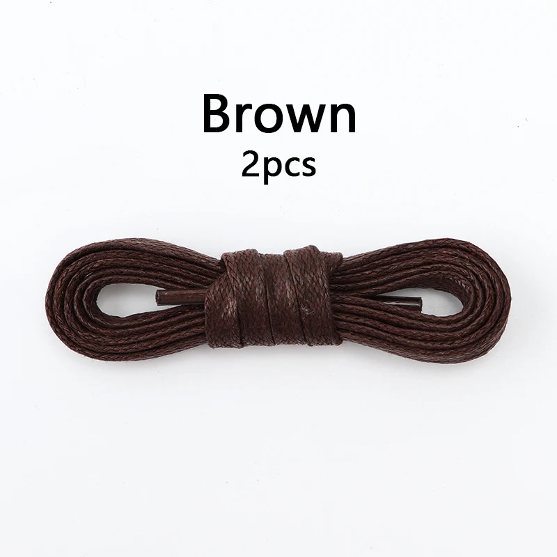 Premium Waterproof Waxed Leather Flat Shoelaces - Unisex Casual and Boot Styles (Multiple Lengths Available)