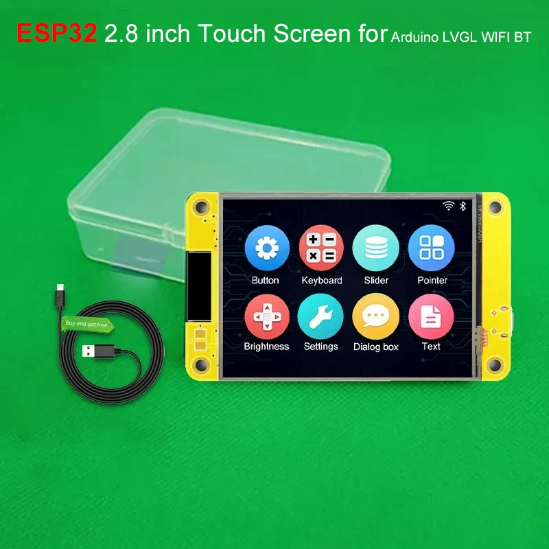 Smart Display Touch Screen para Arduino Esp32 2.8 Wifi Bluetooth 240x320 Tft Módulo Lcd Caixa de Acrílico Opcional Lvgl - Imagem 5