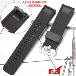 Enhanced Waterproof TPU Watchband with Quick Release for Watch Accessories, 23mm Strap (Black)