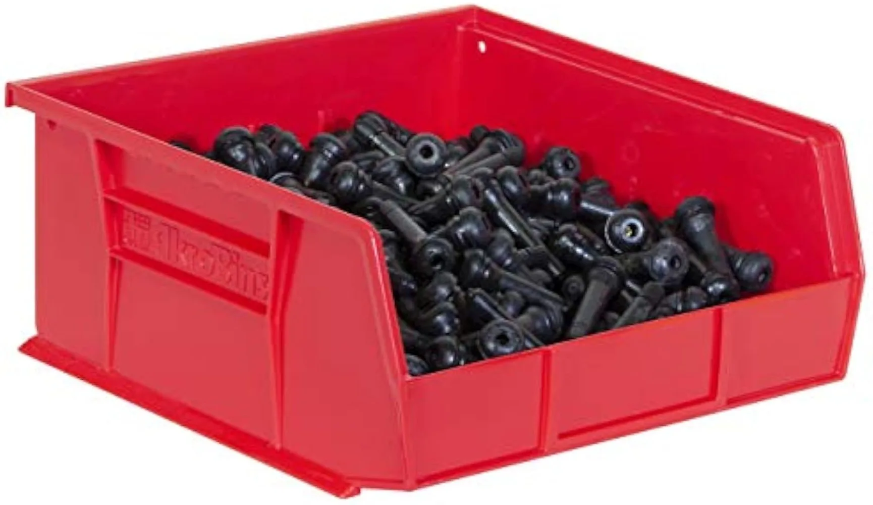 Akro-Mils Stackable Storage Organizer Bin, Plastic Hanging Bin, Black, 6 Pack, 11 "x 11" x 5 ", 30235 4