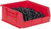 Akro-Mils Stackable Storage Organizer Bin, Plastic Hanging Bin, Black, 6 Pack, 11 "x 11" x 5 ", 30235 4