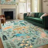 Animal Living Room Carpet Jungle Tiger Large Area Bedroom Plush Rugs Machine Washable Non-slip Coffee Table Mats Ковер Tapis 러그 1