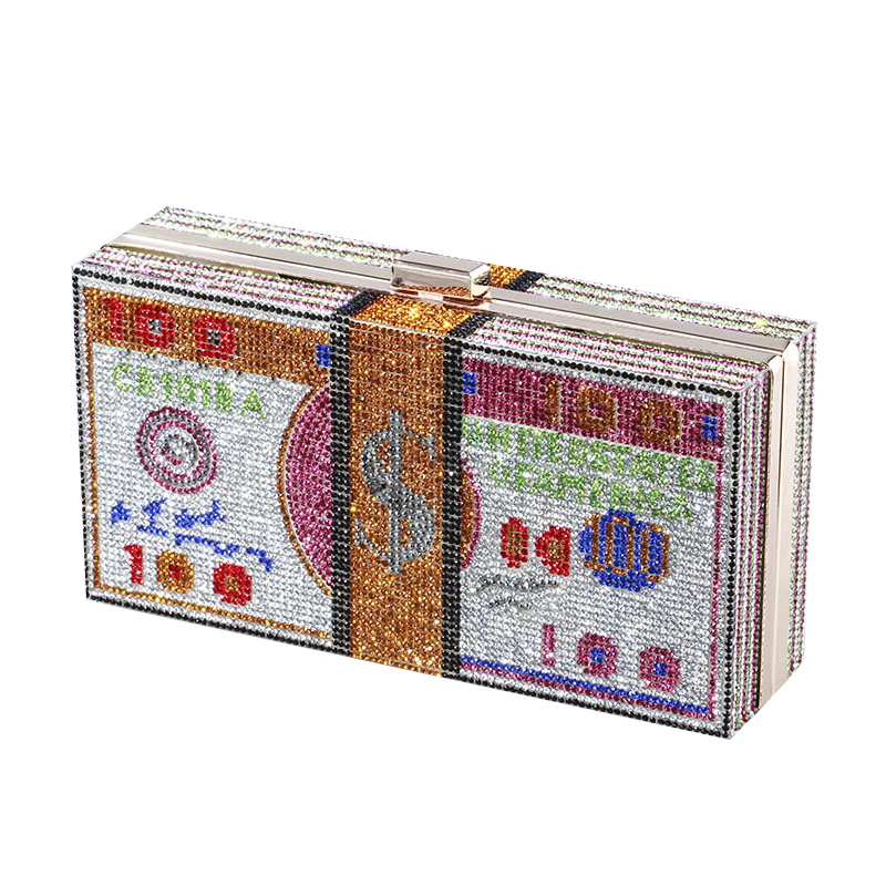 

Новые креативные модные наличные сумки долларов, вечерние сумочки, клатч для денег, кошелек, сумка на плечо для свадьбы и ужина