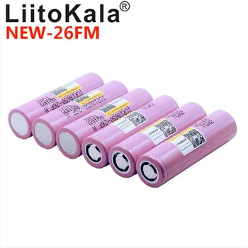 Liitokala ICR18650 - 26fm Nuova Batteria agli Ioni di Litio 18650 2600 mAh 100% Originale, 3.7 V 18650 2500