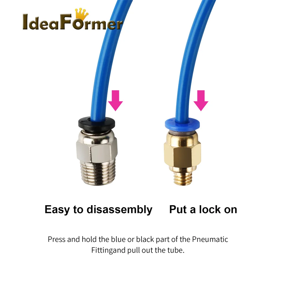 IdeaFormer-Pneumatic Push Tube Cutter, Filament Nozzle, 3D