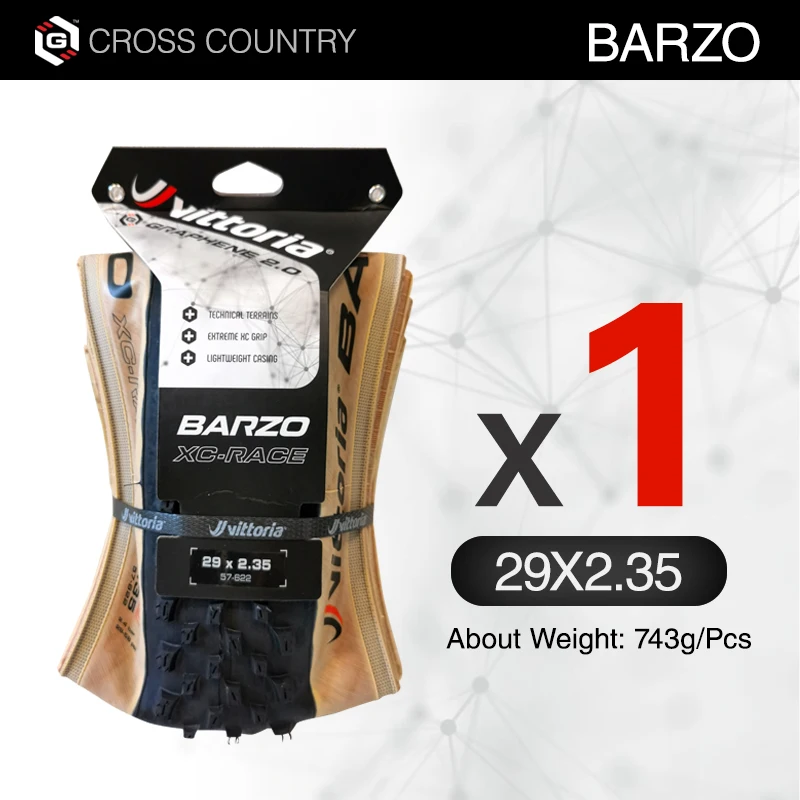 【新品・未開封】Vittoria Barzo XC Race 29 x 2.25 Barzo XC UCI-licensed Edition - Cross Country Tires | Vittoria