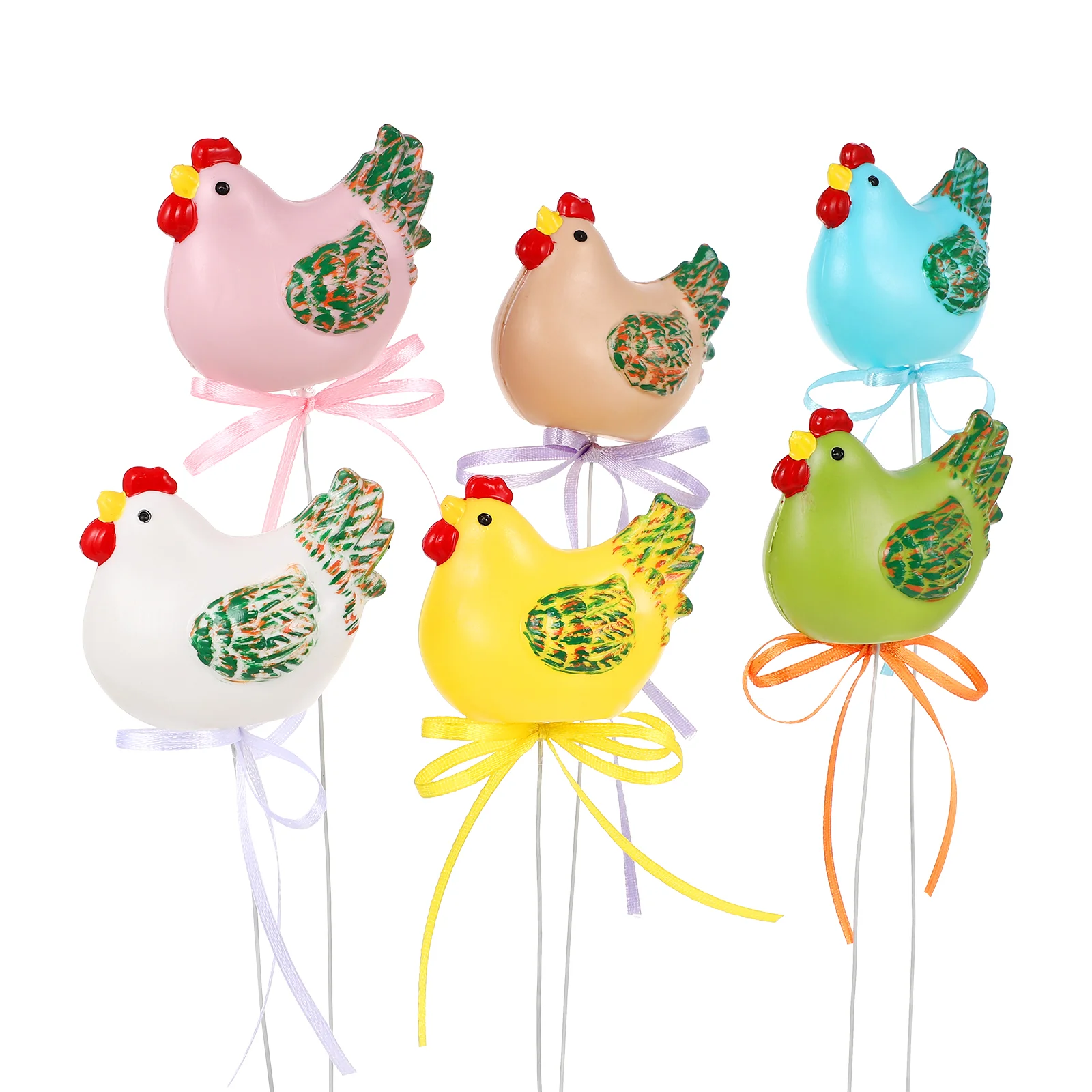 

Easter Stimulation Animal Spring Spring Decoration Plastic Animal Figure Cutting Ornament Creative Rabbit Chicks Pendants Home