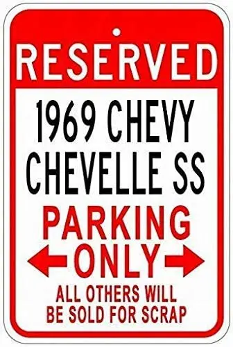 Металлические знаки Chevy Chevelle Ss жестяной стояночный знак металлический 8x12 дюймов
