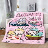 Cute Cartoon Labubu Printed Blanket Picnic Blankets Warm Blanket Soft and Comfortable Blanket Home Travel Birthday Gift 1