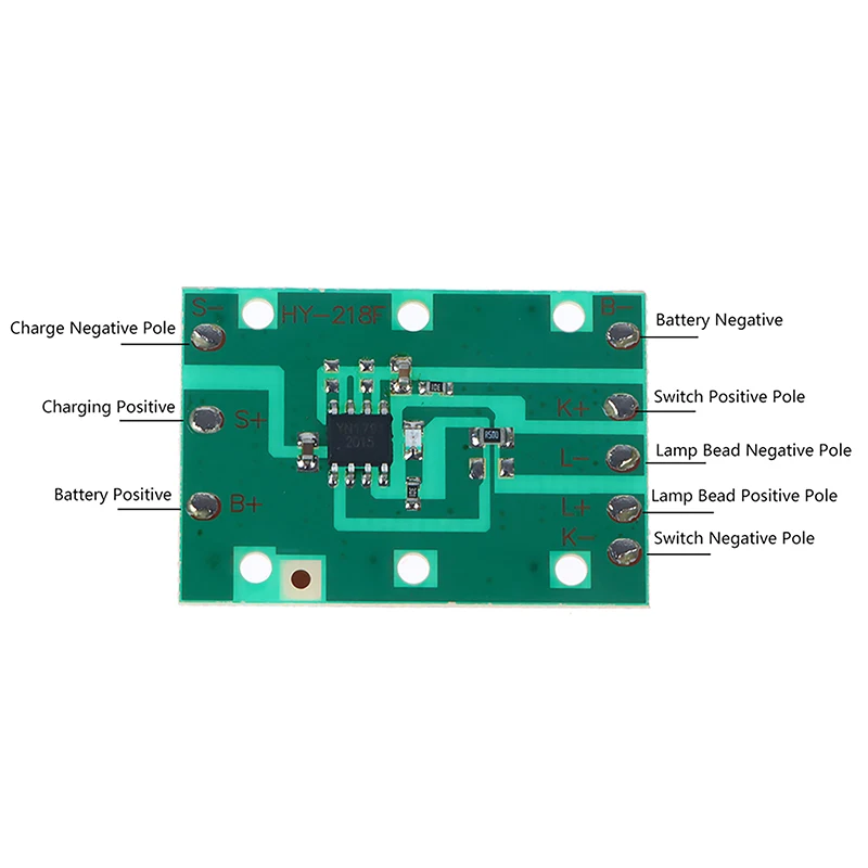 Placa de Circuito Universal Farol, Forte e Wak Flash, 3 Engrenagens, Zoom de Foco Fixo, 3.7V