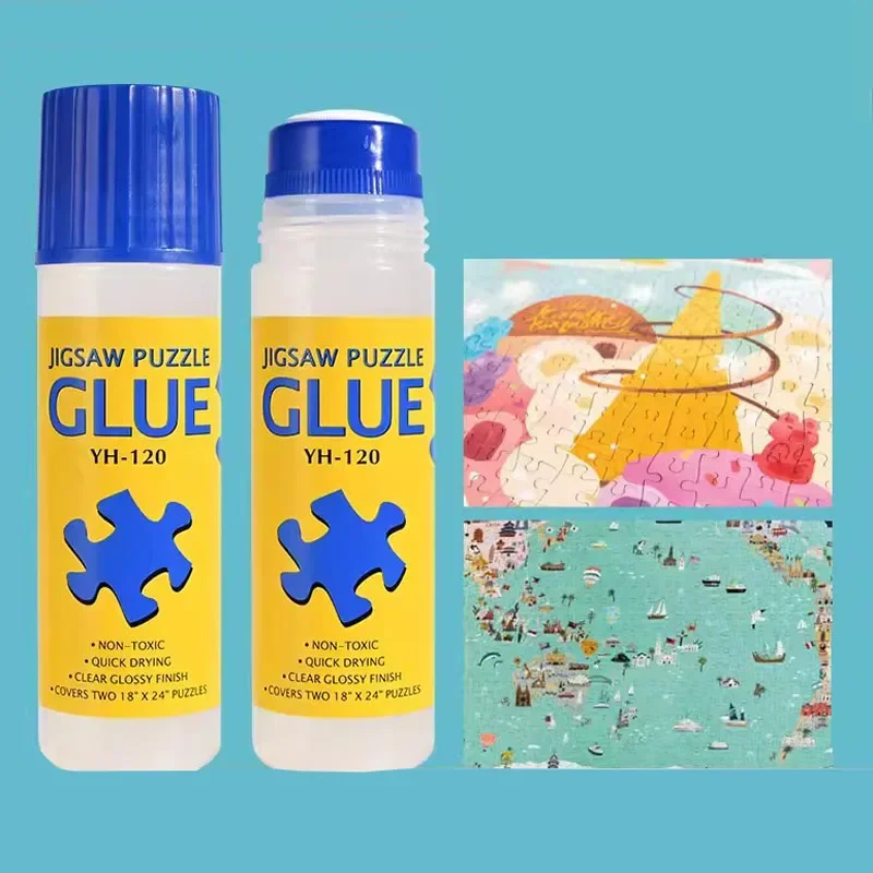 120ml Multifunctional Jigsaw Puzzle Conserver Glue Self Apply Non- Toxic  Fast Dry Transparent Gel for Stick Paper - AliExpress