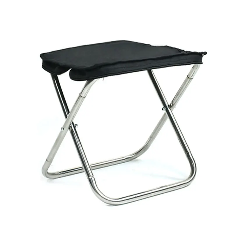Promotional Aluminium Alloy Folding Stool Portable Storagable Fishing Stools  Ultralight Foldable Picnic Camping Seat Chairs