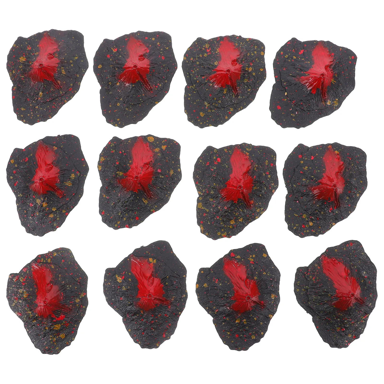 16Pcs 화산 시뮬레이션 조각 플라스틱 미니어처 과학 교육 지리 교육 마이크로..