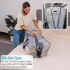 Heavy Duty XL Foldable Moving Bags 8 Pack with Backpack Straps Clear Storage Solution Lightweight Durable Alternative to Boxes 4
