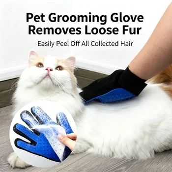 Pet Grooming Brush Massage Glove 1