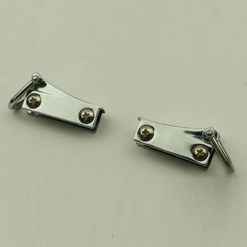 2pcs Metal Bag Side Edge Hang Buckle Clip Buckle With D Rings for DIY Leather Craft Bag Strap Belt Handle Shoulder Accessories