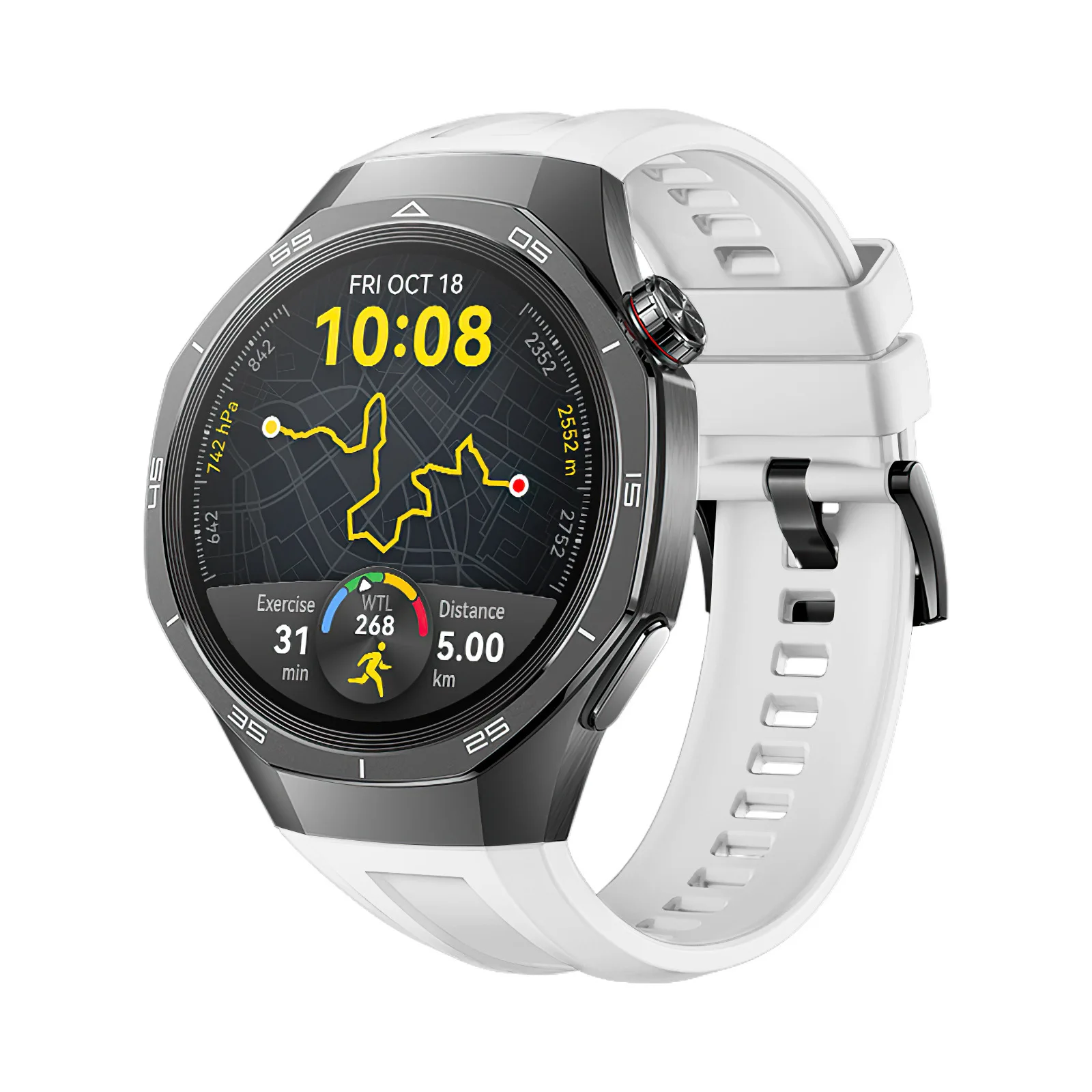 Enhanced Silicone Sport Strap for 46mm Smartwatch – Premium Accessory Bracelet for Active Lifestyles