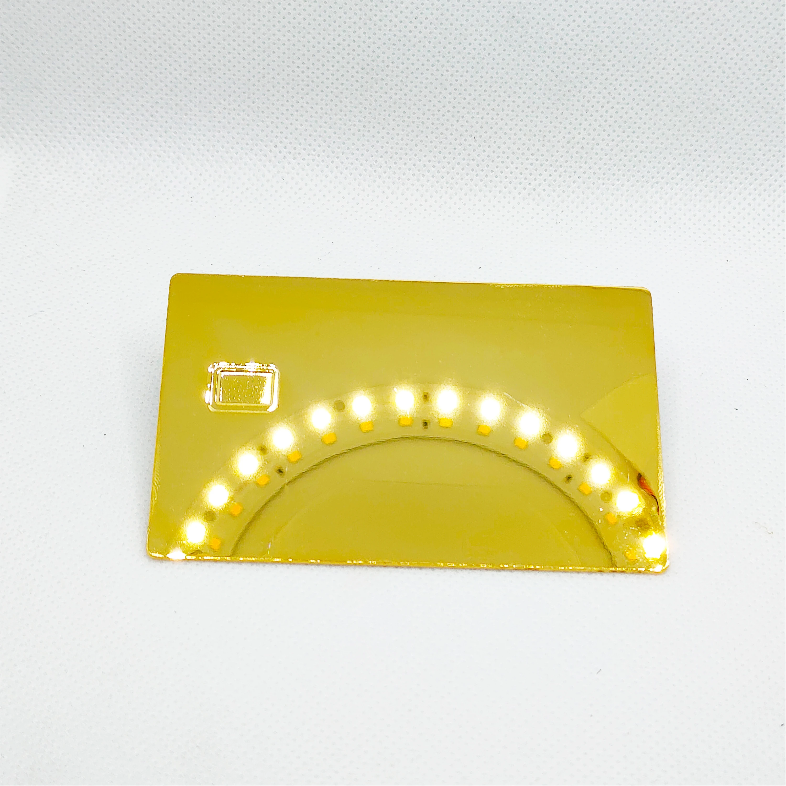 10 Pieces 0.8mm Polished Blank Stainless Steel Metal 24K Gift Card Contact IC Card With Chip Clot For Further Customization