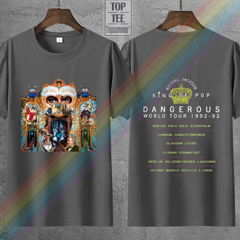 Vintage Rare Michael Jackson Dangerous Tour T-shirt SIZE S-3XL