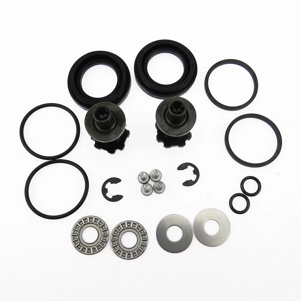 SCJYRXS 2Set 6 Teeth Rear Wheel Brake Caliper Motor + Screw Tool Kit+Adapter Cable Plug For Audi A6 32332082 1J0937773