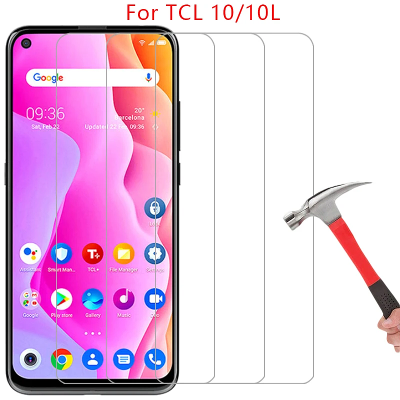 Защитная пленка для экрана, закаленное стекло для tcl 10, 10 л, яркий цвет, tcl10, tcl10l l lite, задняя крышка 360, защитный 10 чехол, 10 л, чехол