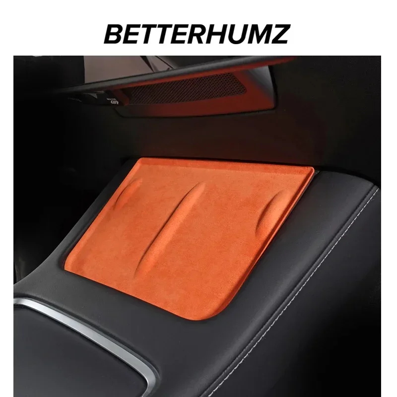 Car Interior Trim Betterhumz For Tesla Model 3 Y Wireless Charging Cover Non-Slip Mat Dust-Proof Pad