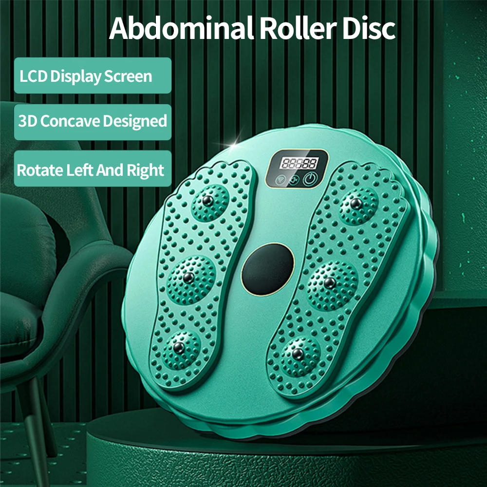 Muscle Training Disc LCD Display Screen Multi-functional Core Trainer Rotation Rotatable Assist Exercise Equipment