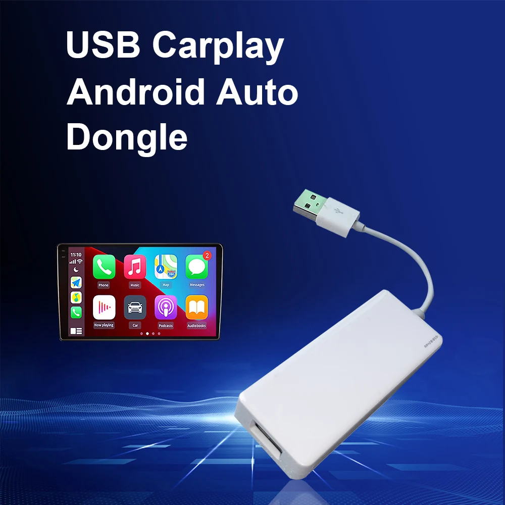 Adattatore Wireless Carplay Per Apple Wired Android Auto Car Adapter Navigation Dongle Plug Play 5Ghz Wifi Usb Connection