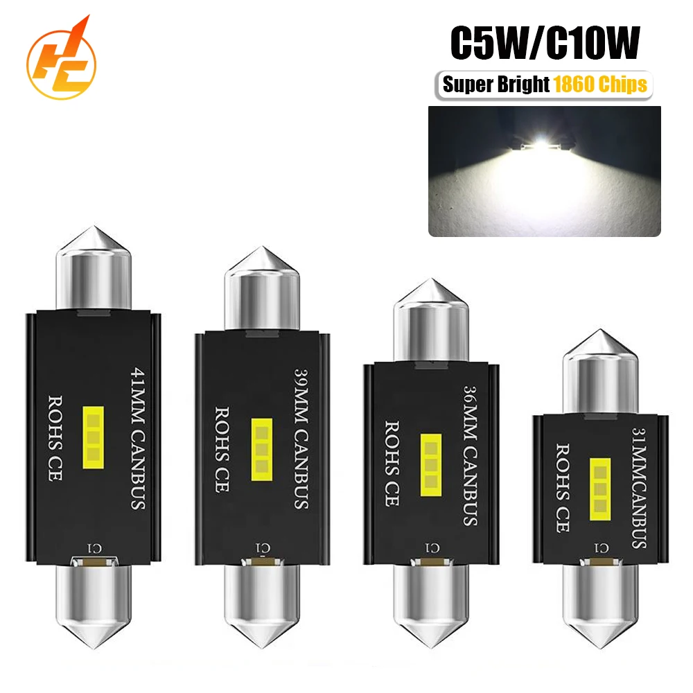 Cheap C5W LED CANBUS C10W led bulb Festoon 31mm 36mm 39mm 41mm CSP