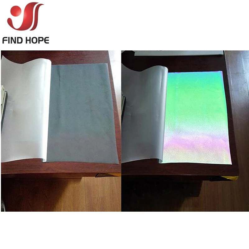 Rotolo Vinile Termoadesivo Riflettente Arcobaleno HTVVETUR – 30,5 Cm X 20,3 M, Per Magliette Fai Da Te E Silhouette
