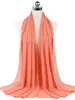 Nouveau foulard en mousseline uni pour femme, prêt-à-porter, hijab instantané, châle musulman, hijabs islamiques, écharpe arabe, foulards pour la tête