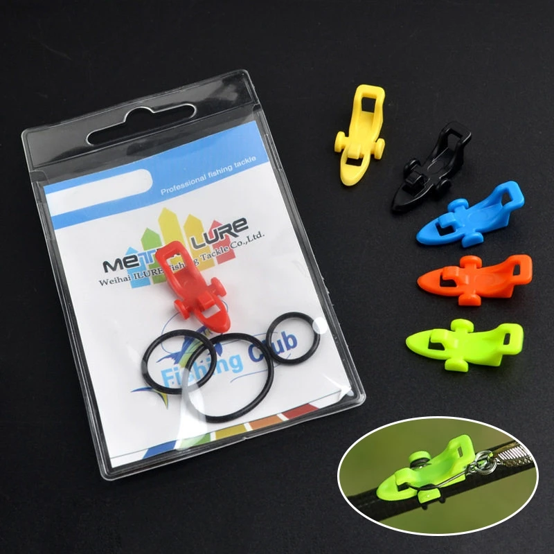 5 Set Fishing Hook Keeper  Fishing Pole Hooks Plastic Rod Clip Lure Hanger Bait Fixed Lure Jig Hooks Holder Fishing Tackle