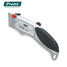 

Pro'skit DK-2112 Heavy-Duty Utility Knife Adjustable Replacement Blade Durable Sharp Wallpaper Knife Paper Cutter with 6 Blades