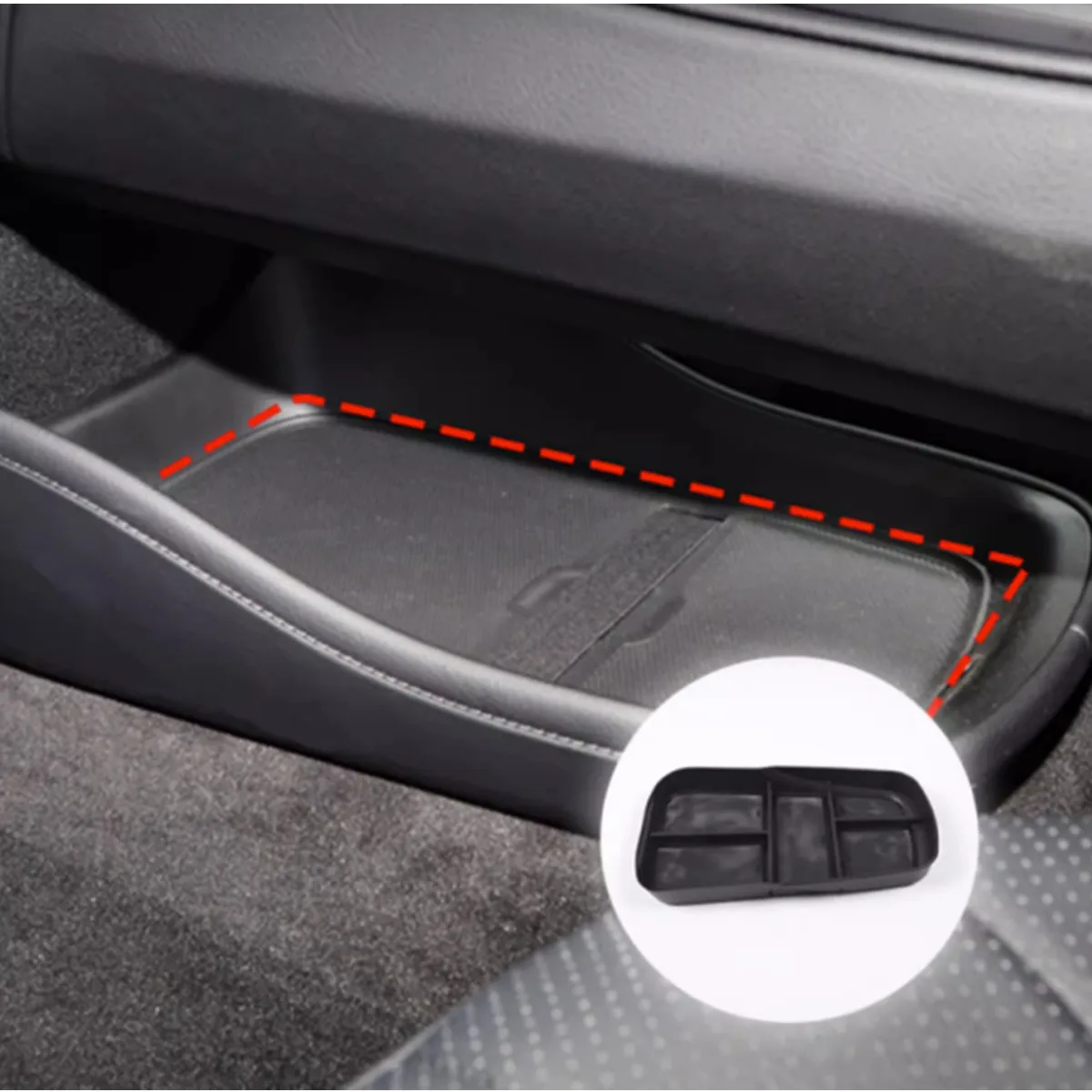 YEE PIN Storage Box Compatible With Mercedes EQC 400 2019-2023 Centre Console Organiser Tray For EQC N293 Armrest Organiser Accessories Interior Central Control
