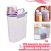 Sealed Rice Bucket with Measuring Cup Moisture and Insect Proof Rice Box Food Grade Dry Goods Kitchen Organiser Storage Jar 1