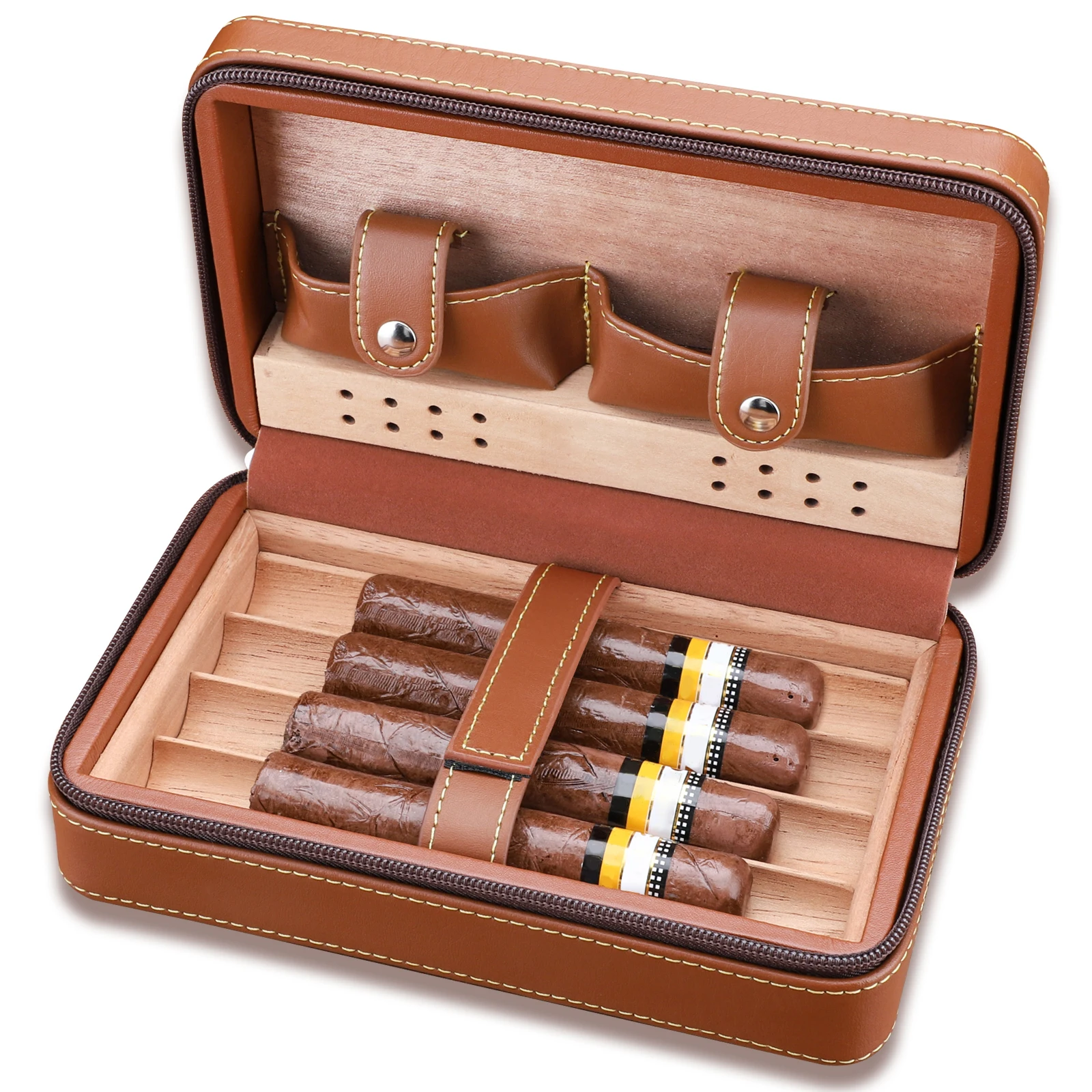 Cedar-Wood-Cigar-Humidor-Case-Travel-Leather-Cigar-Case-Storage-4 ...