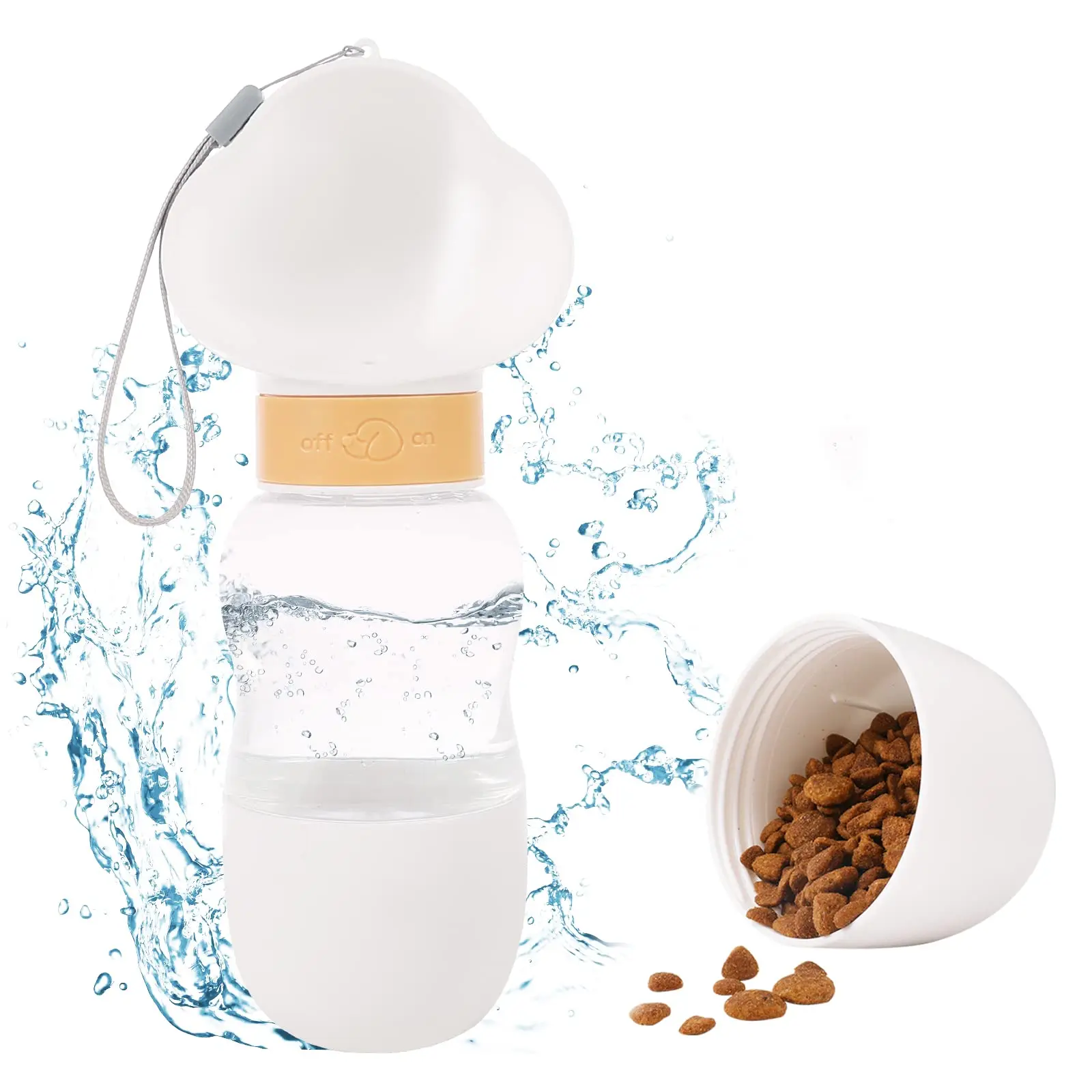 Multifunction Dog Water Bottle Portable Durable Cat Drinking Bowl Outdoor Travel Dog Bowl Feed