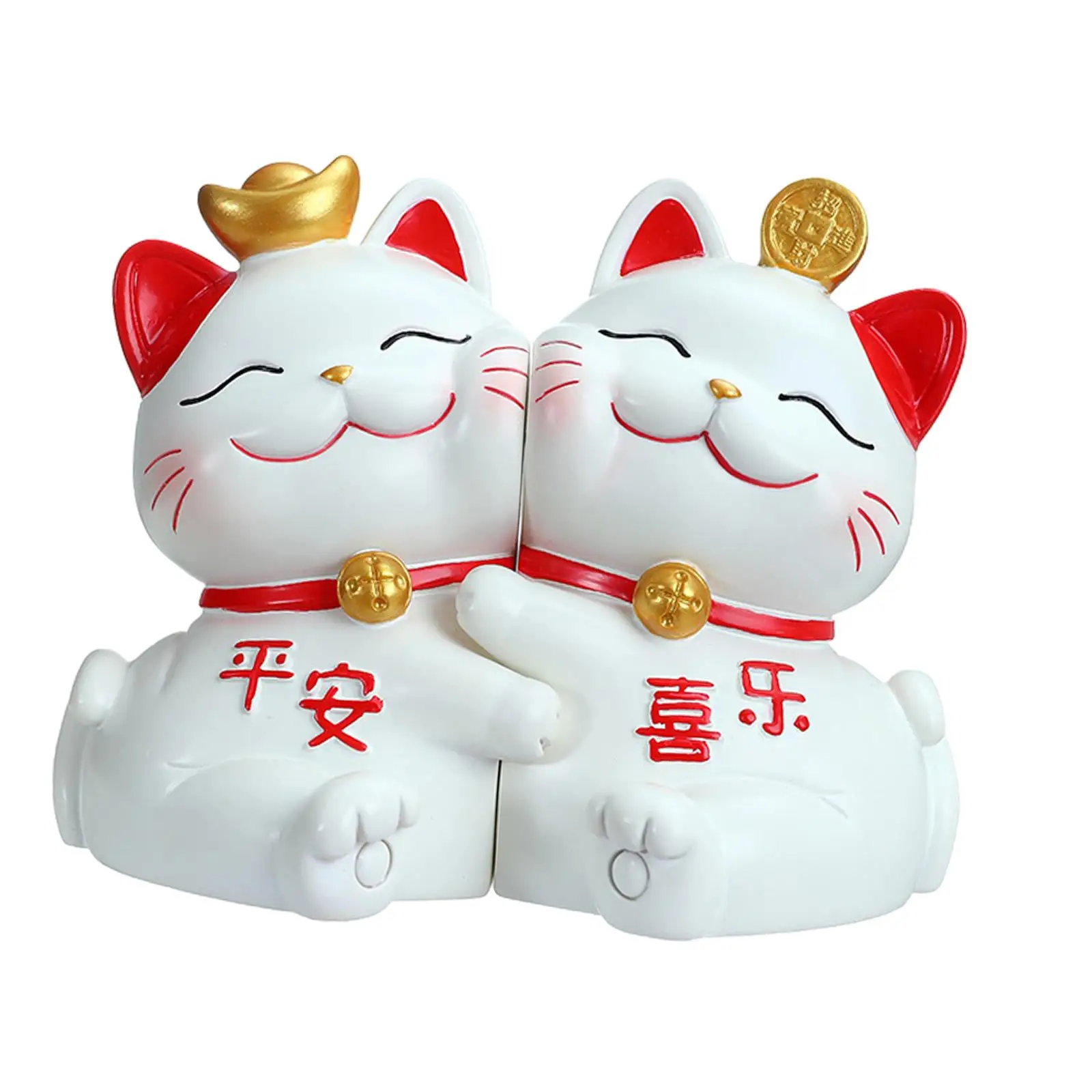 

Китайские статуи кошек, подарки на день рождения, украшения, книжные украшения, китайские кошки на удачу, украшения для полки, офиса, приборной панели, спальни, дома