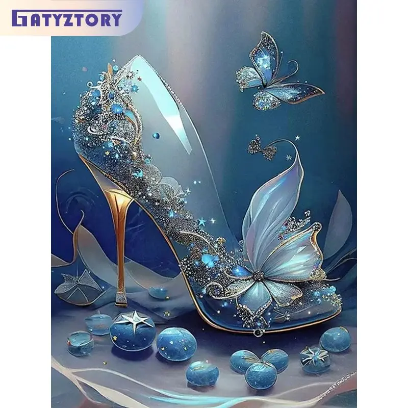 

GATYZTORY Oil Painting By Numbers For Adults High-heels Canvas Painting Diy Gift Wall Decors Handiwork Pictures On Number