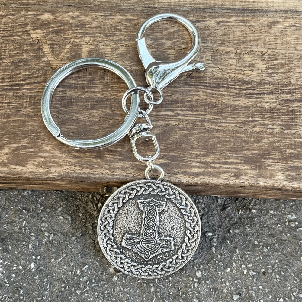 Thor Hammer Mjolnir Portachiavi Vichingo Per Uomo Donna Portachiavi Accessori Per Borse