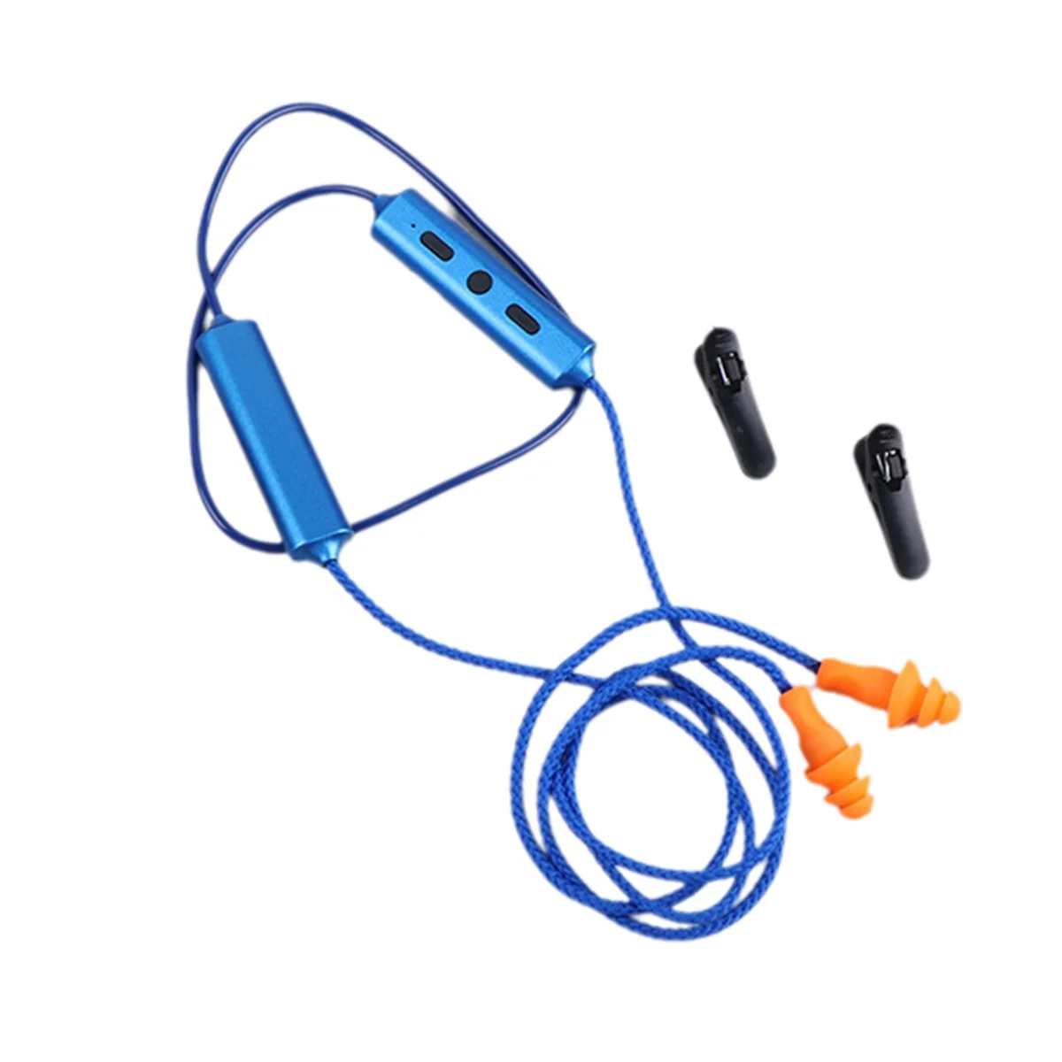 Enhanced Noise-Cancelling Bluetooth Ear Plugs for Work and Noisy Environments - Blue