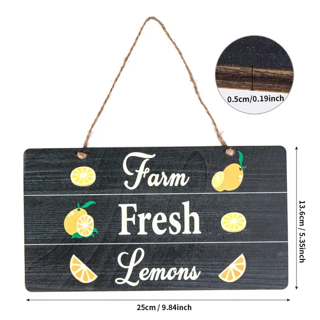 Farm Friss Csirke Fa Jel Sima Felszíni Mintázatú Családi Barátoknak Szomszéd Ajándék - Image 3