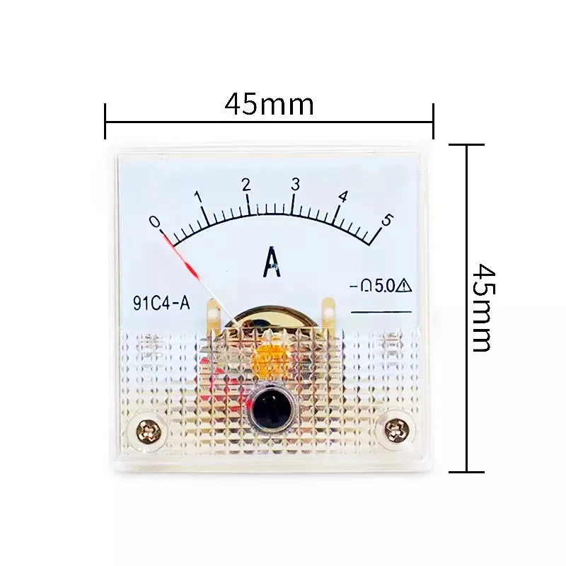 91C4 DC Voltmeter Analog Panel Spannung Meter Mechanische Zeiger Typ Volt Tester 5V/10V/15V/20V/30V/50V/100V/150V/250V/300V/500V – Detail 1