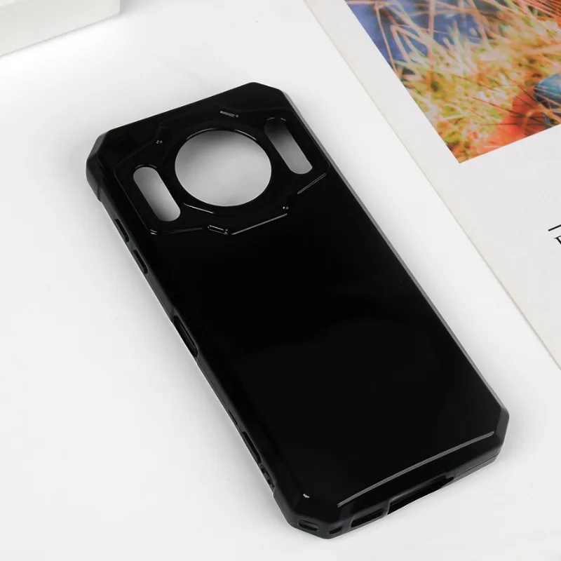 Ultra-Thin TPU Silicone Phone Case - Black Transparent Cover