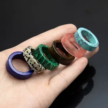 Natural Stone Oval Ring 1