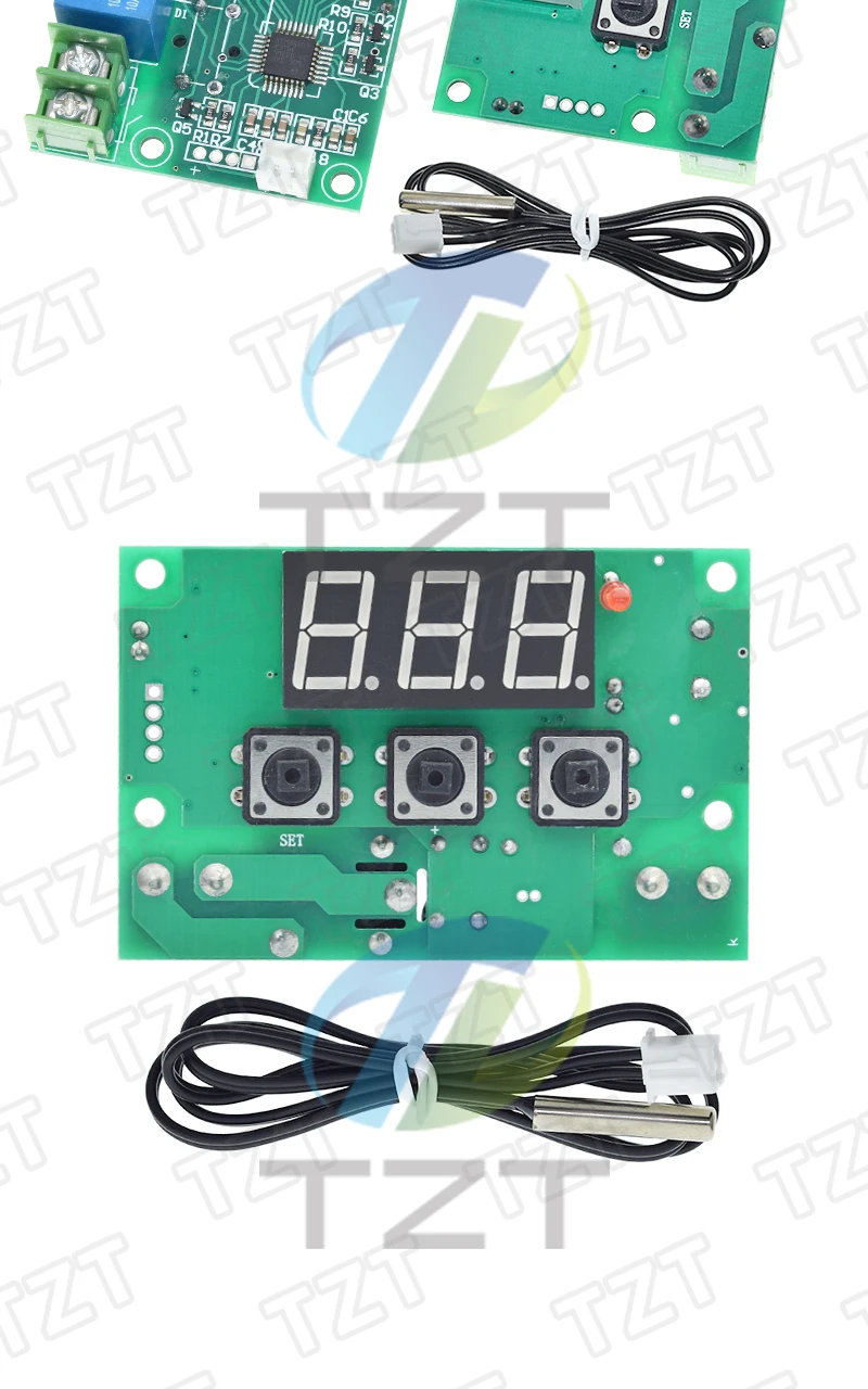 XH-W1301 LED Digitaler Temperaturregler Steuerschalter Thermostat Relais Sensor Schaltermodul DC 12V Wasserdicht NTC -50-110 – Detail 4