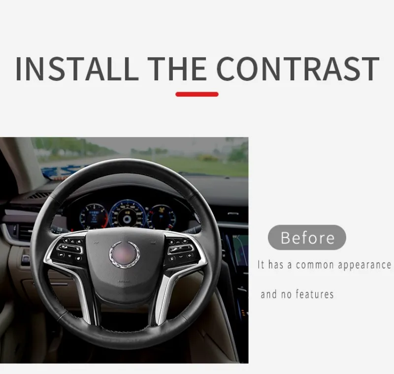 Carbon Fiber Steering Wheel Shift Paddle Extension Shifter For Cadillac XTS XTS5 Paddle Shifters Car Accessories