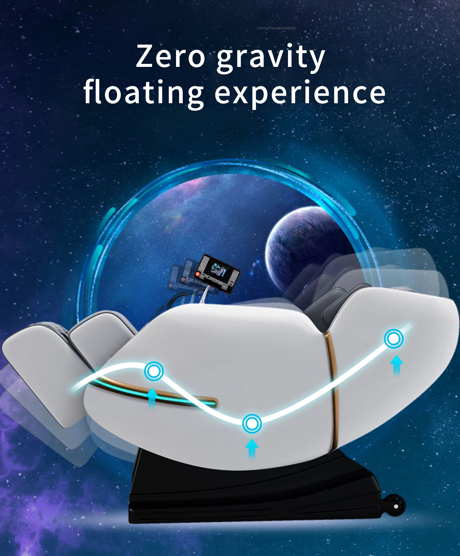 Touch Screen Foot 8D Electric Zero Gravity Luxury Chair Massage Full Body Price Massage Chair Guoheng