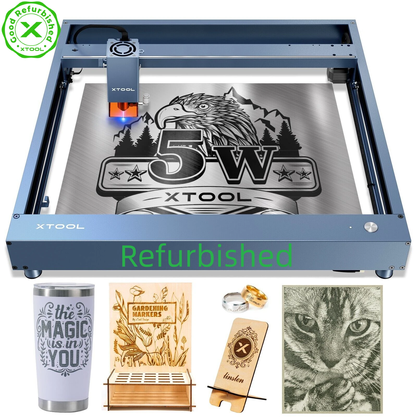 

(Восстановленный) xTool D1 PRO 5W лазерный гравер